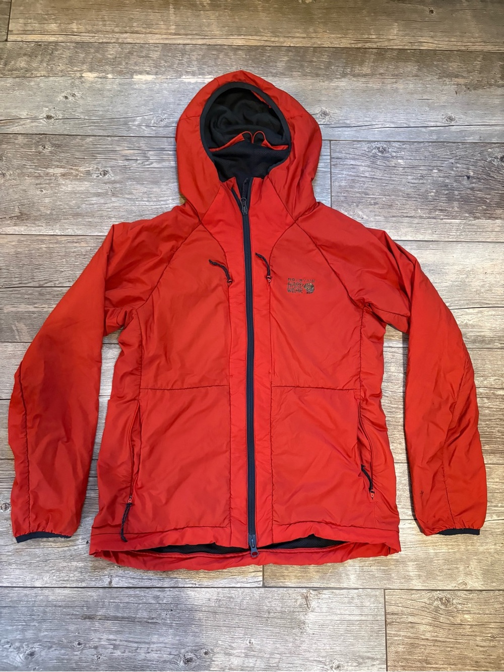 Women’s Small Red Hooded Insulated Jacket